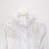 Gucci White Nylon GG Jacquard Windbreaker Jacket IT 42 - Blue Spinach