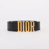 Dior Black Calfskin D-Fence Belt - Blue Spinach