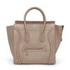 Celine Beige Palmelato Calfskin Mini Luggage Tote - Blue Spinach