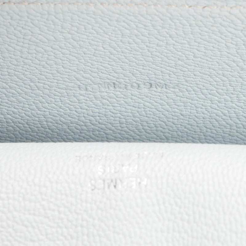 Hermes Bleu Brume/Bleu Hydra Chevre In The Loop Wink Glasses Case - Blue Spinach