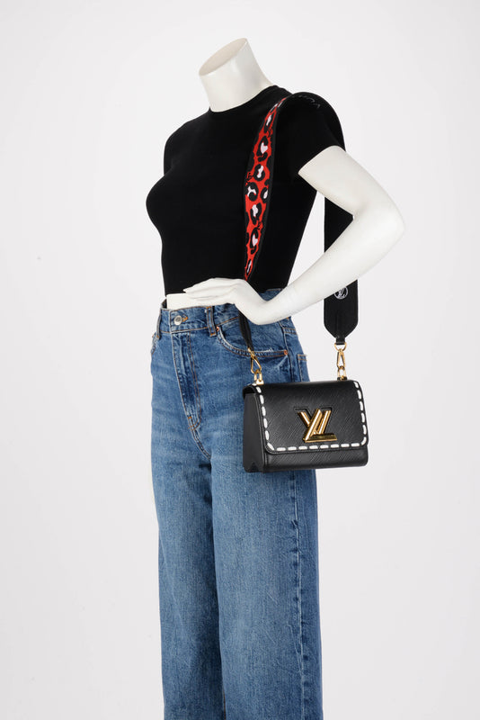 Louis Vuitton Black Epi Wild at Heart Twist PM - Blue Spinach