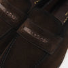 Louis Vuitton Brown Suede Glove Loafers UK 7.5 - Blue Spinach