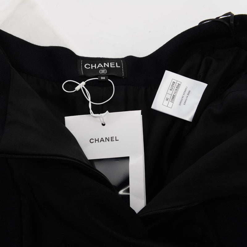 Chanel Dark Navy Wool High Rise Sailor Pants FR 36 - Blue Spinach