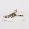 Alexander McQueen Gold Exaggerated Sole Sneakers 36 - Blue Spinach