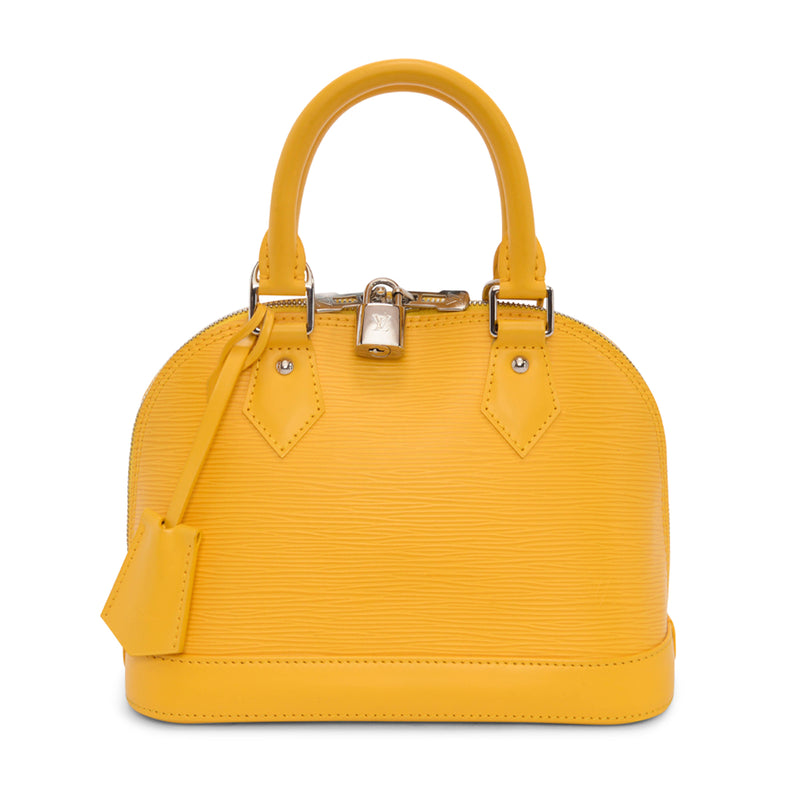 Louis Vuitton Yellow Epi Leather Alma BB - Blue Spinach