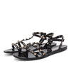 Valentino Black Jelly Rockstud Sandals 41 - Blue Spinach