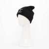 Chanel Black Cashmere Beanie with Removable CC Brooch - Blue Spinach