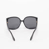 Burberry Black Large Square Sunglasses - Blue Spinach