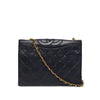 Chanel Vintage Navy Quilted Lambskin Small CC Flap Bag - Blue Spinach