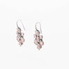 Bottega Veneta Orange Oxidised Silver Chandelier Earrings - Blue Spinach