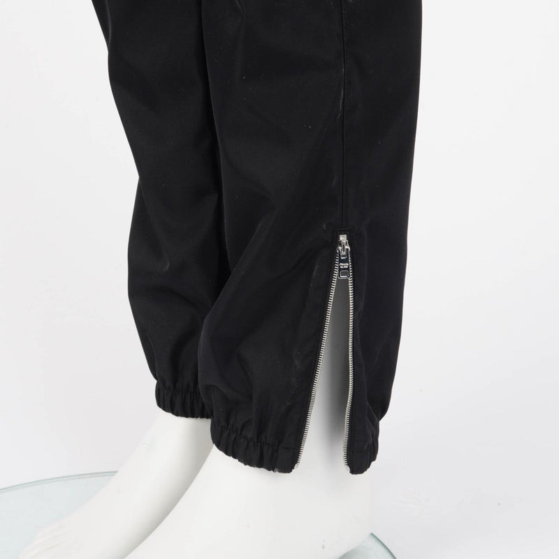 Prada Black Re-Nylon Trousers IT 48 - Blue Spinach