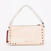 Valentino Light Ivory Grainy Calfskin Small Cross Body Bag - Blue Spinach