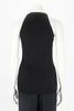 Balmain Black Ribbed Knit Halter Neck Top FR 44 - Blue Spinach