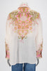 Zimmermann Pink & Khaki Laurel Relaxed Blouse 3 - Blue Spinach