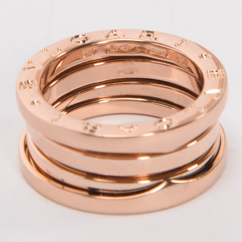 Bulgari 18k Rose Gold B.zero1 Three Band Ring - Blue Spinach