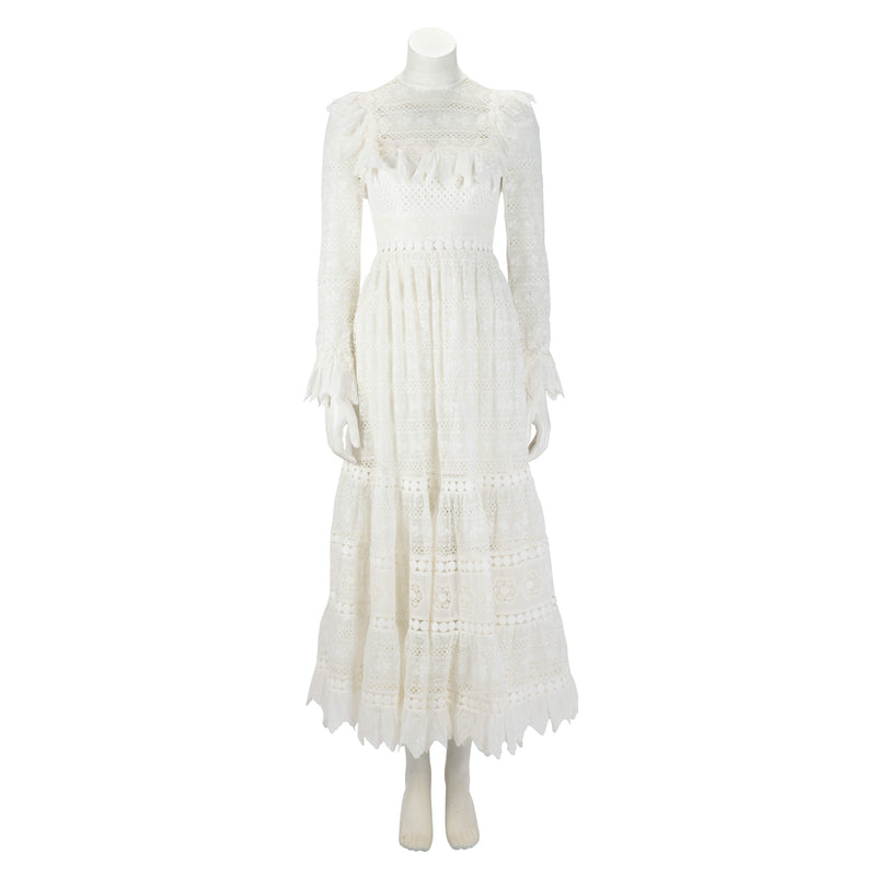 Zimmermann Ivory Lace Prima Dress 0 - Blue Spinach