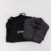 Chanel Black Rainbow Lurex Patch Pocket Jacket FR 38 - Blue Spinach