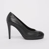 Chanel Charcoal Lambskin Cap Toe CC Pumps 38 - Blue Spinach