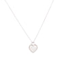 Tiffany & Co 18k White Gold Return to Tiffany Heart Necklace - Blue Spinach