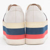 Gucci White Leather Peggy Platform Sneakers 39 - Blue Spinach