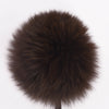 Fendi Chocolate Fur Pom Pom Bag Charm - Blue Spinach