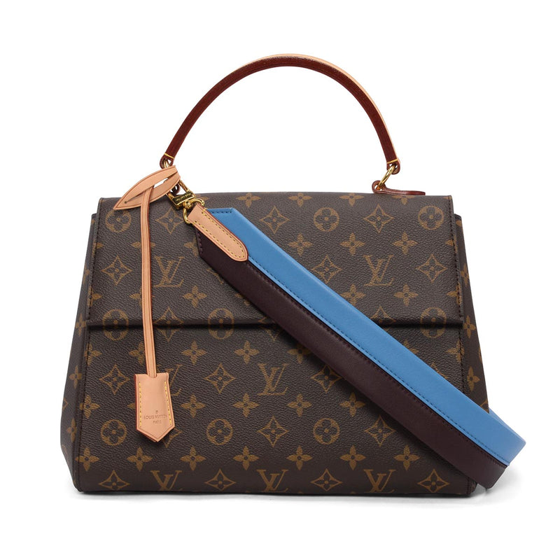 Louis Vuitton Blue Glacial Monogram Canvas Cluny MM - Blue Spinach