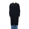 Hermes Navy & Black Cashmere Medor Button Cardigan FR 38 - Blue Spinach