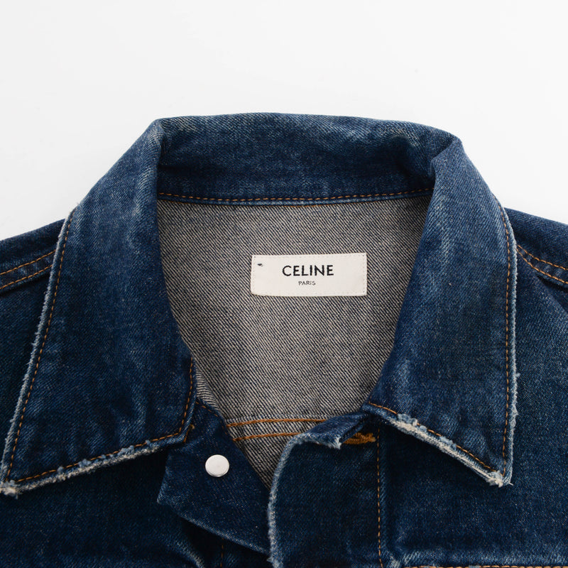 Celine Classic Dark Denim Jacket XS - Blue Spinach