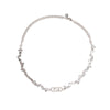 Fendi Silver Crystal Fendi O'Lock Choker Necklace - Blue Spinach