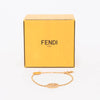 Fendi Gold Tone Crystal F Is Fendi Bracelet - Blue Spinach