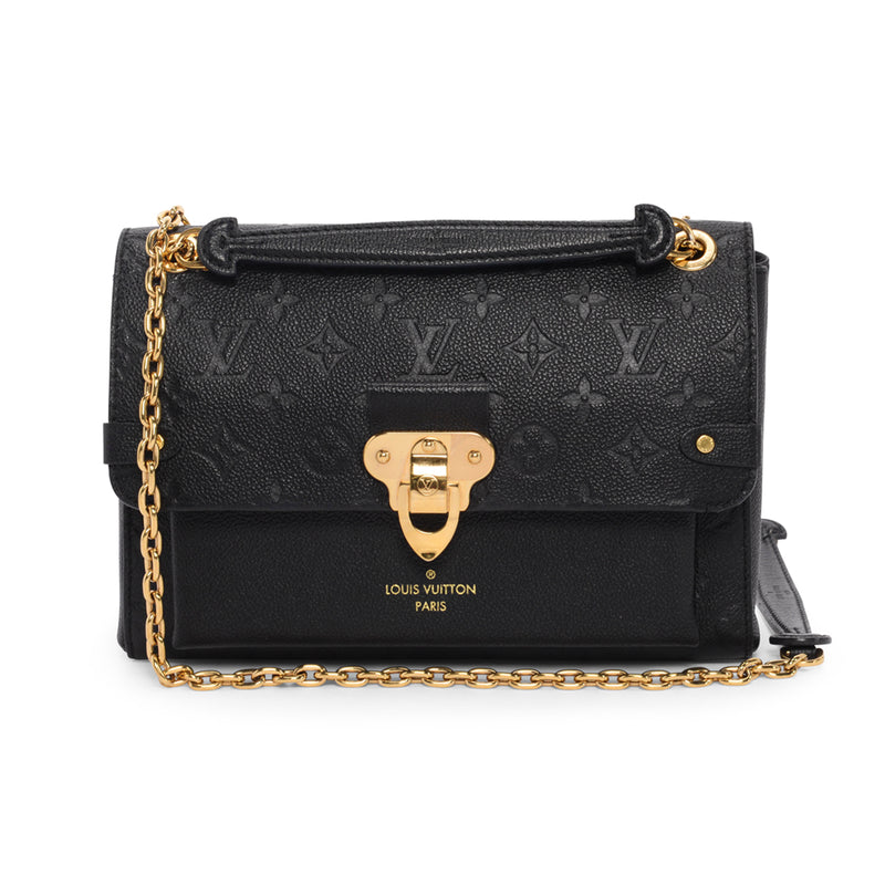 Louis Vuitton Black Empreinte Monogram Vavin PM Bag - Blue Spinach