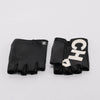 Chanel Black Lambskin Fingerless CHANEL Gloves - Blue Spinach