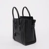 Celine Black Drummed Calfskin Macro Luggage Tote - Blue Spinach