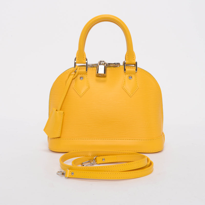 Louis Vuitton Yellow Epi Leather Alma BB - Blue Spinach