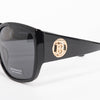 Burberry Black Large Square Sunglasses - Blue Spinach