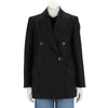 Zimmermann Black Wool Blend Tama Tailored Blazer AU 2 - Blue Spinach