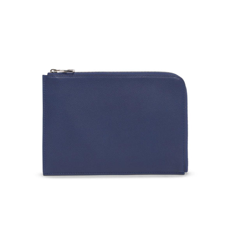 Louis Vuitton Indigo Grained Leather Pochette Jules PM Pouch