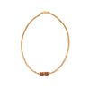 Hermes Gold Plated Charniere Small Model Necklace - Blue Spinach