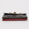 Gucci Black & Red Calfskin Medium Thiara Double Bag - Blue Spinach