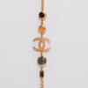 Chanel Gold Multi Colour Enamel CC Chanel Necklace - Blue Spinach