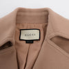 Gucci Beige Wool Pea Coat IT 40 - Blue Spinach