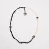 Chanel Black & White Pearl CC Long Necklace - Blue Spinach