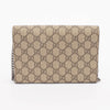 Gucci Beige GG Supreme Dionysus Wallet on Chain - Blue Spinach