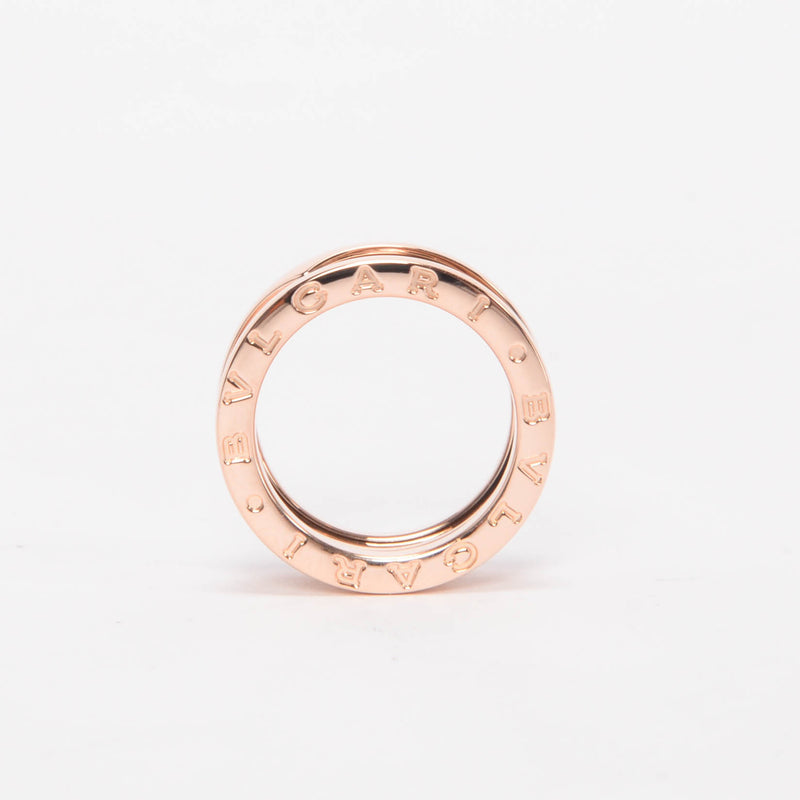 Bulgari 18k Rose Gold B.zero1 Three Band Ring - Blue Spinach