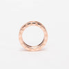 Bulgari 18k Rose Gold B.zero1 Three Band Ring - Blue Spinach