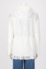 Moncler White Baaba Lace Trim Parka Jacket XL - Blue Spinach