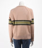 Dior Dusty Pink Cashmere Blend Fleurs Bibliques Sweater - Blue Spinach