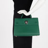 Dior Emerald Green Grained Calfskin Medium Diorever Bag - Blue Spinach