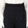 Chanel Dark Navy Wool High Rise Sailor Pants FR 36 - Blue Spinach