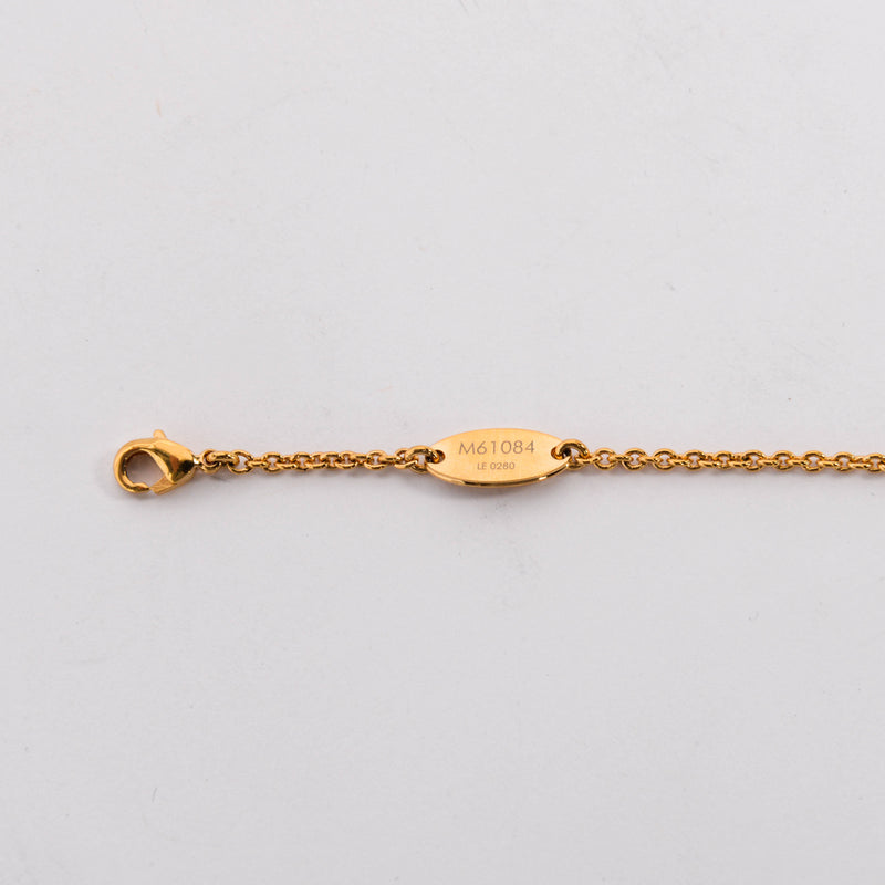 Louis Vuitton Gold Tone Essential V Bracelet - Blue Spinach